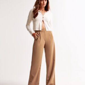Abercrombie A&F Sloane Tailored Wide Leg Pant
